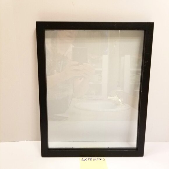 Elegant Black Color Wood/Glass Floating 11" x 14" Picture Frame - Picture 1 of 9